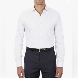 Van Heusen Men's Herringbone Regular Fit Dress Shirt! Wrinkle Free